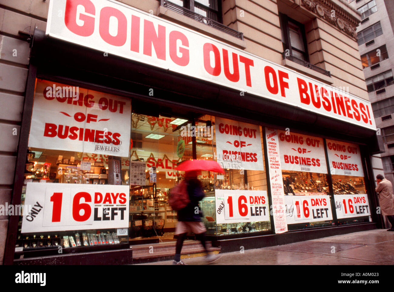 Jewelry store going out of business Stock Photo Alamy