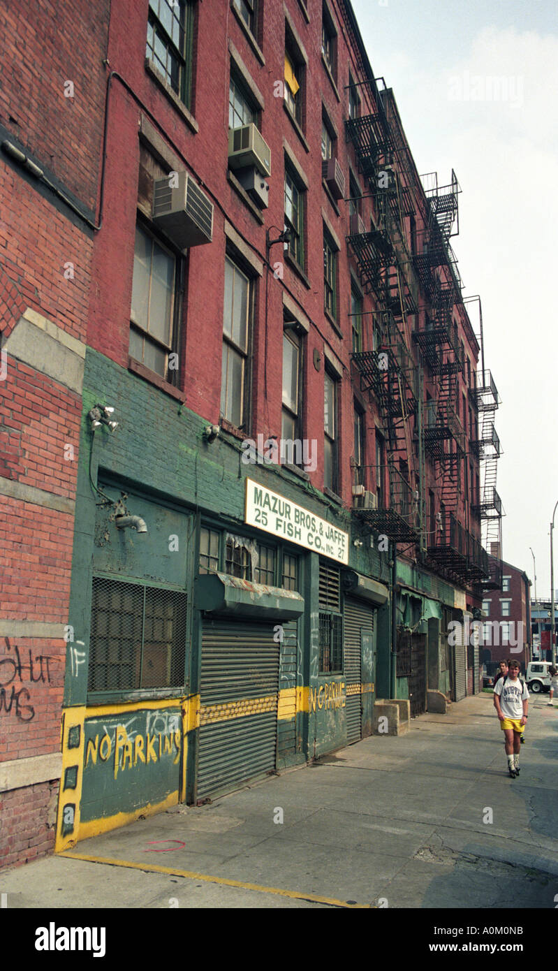 Peck Slip in Downtown Manhattan New York City Stock Photo Alamy