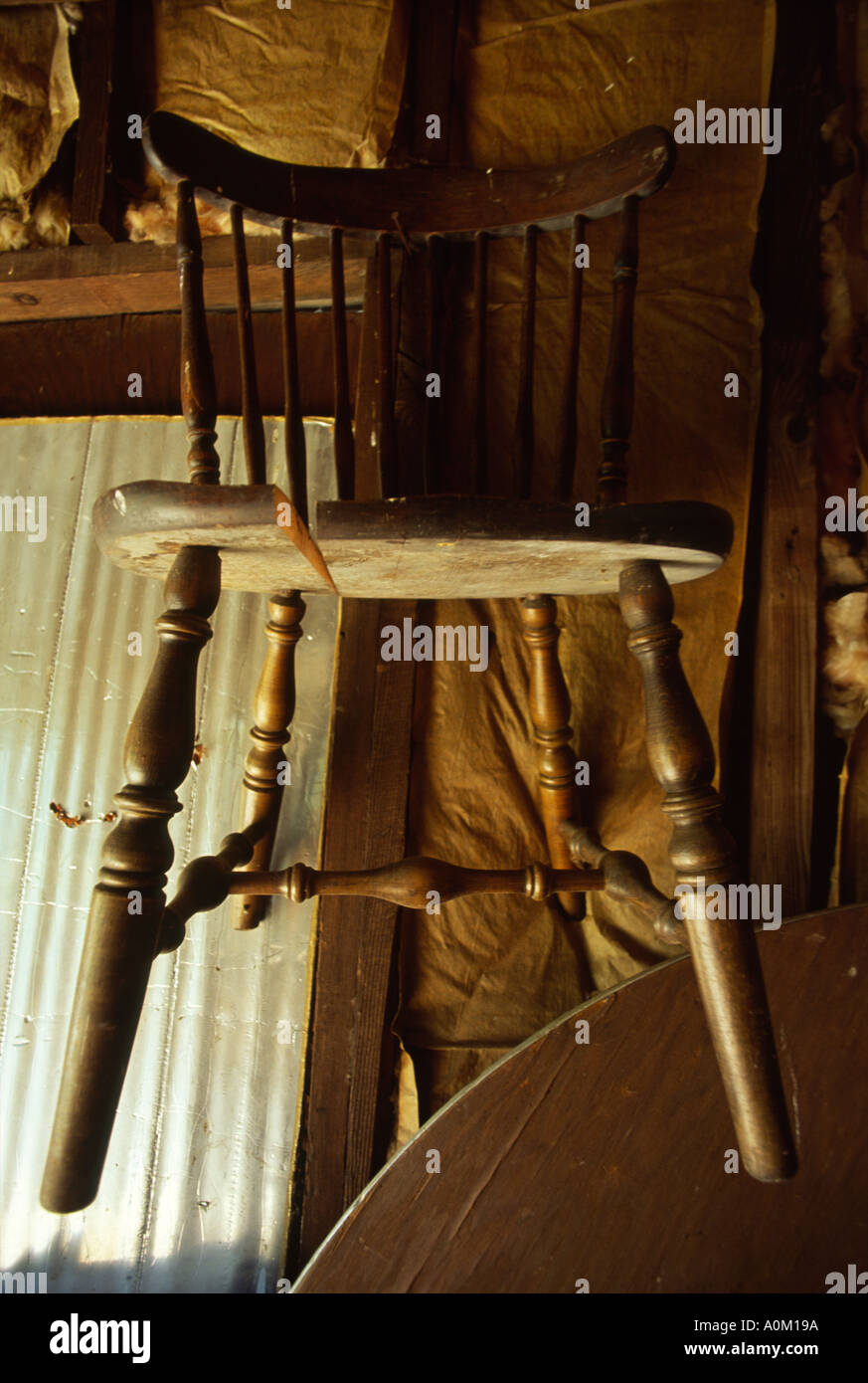 Broken Wooden Chair still life Stock Photo Alamy