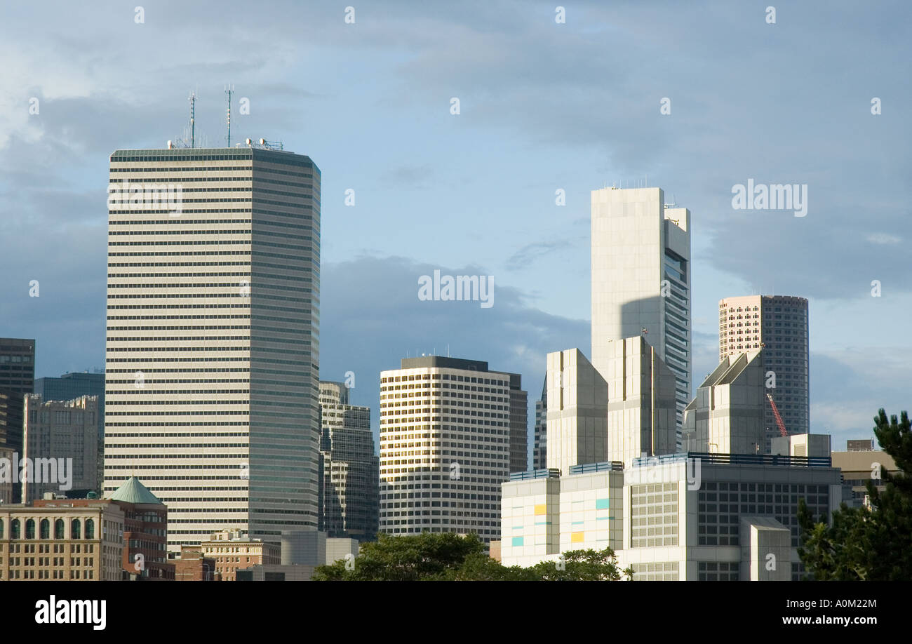 Boston skyscraper scene Stock Photo