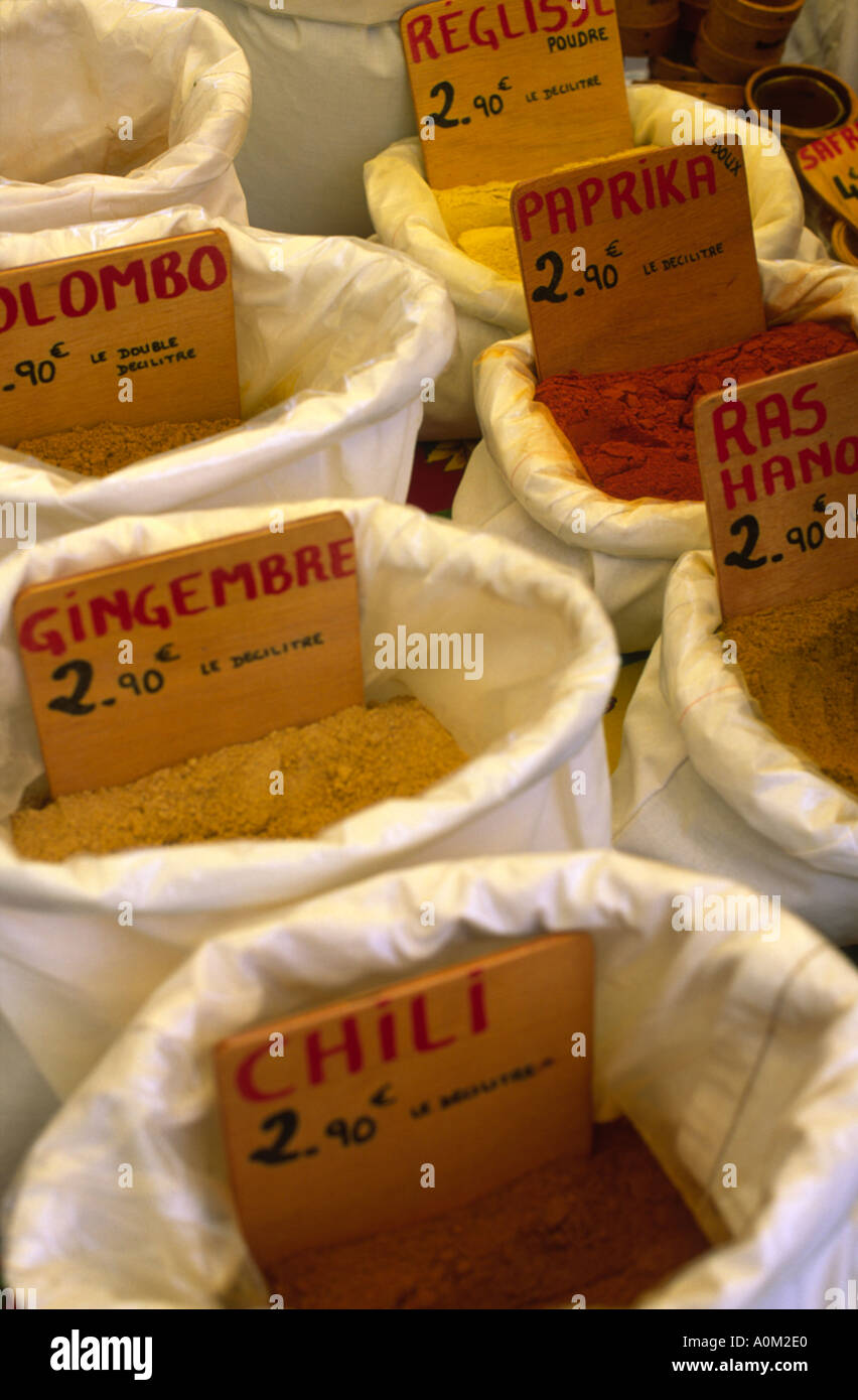 Provence Market Herbs south France Stock Photo Alamy