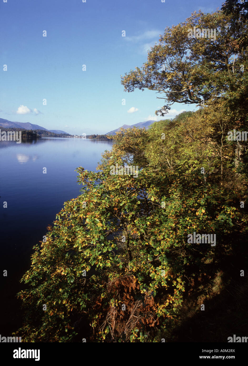 Autumn looking over Derwent Water nr Keswick one of the best views in the Lake District Stock Photo