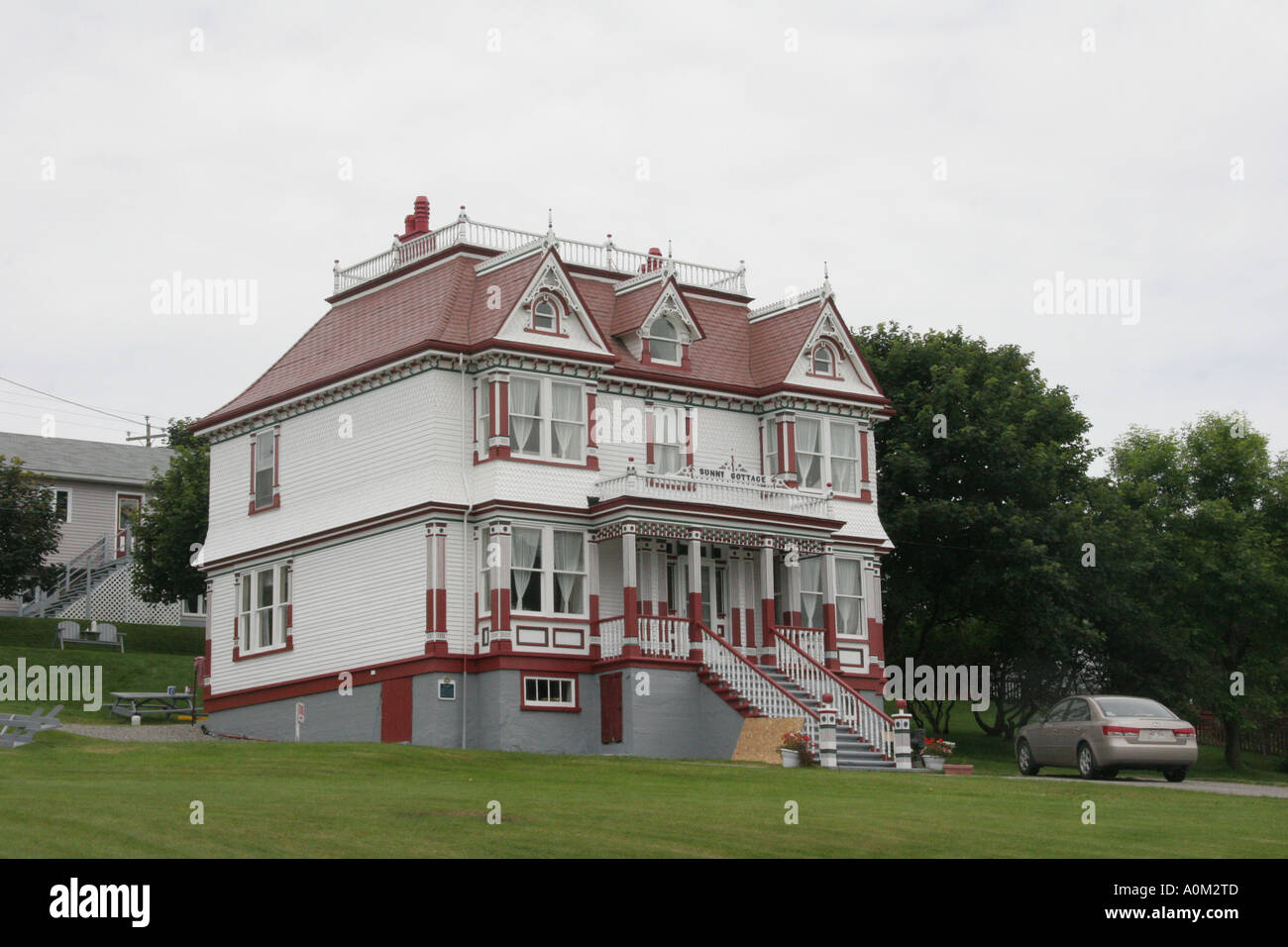 Sunny Cottage at Harbour Breton, Newfoundland Stock Photo Alamy
