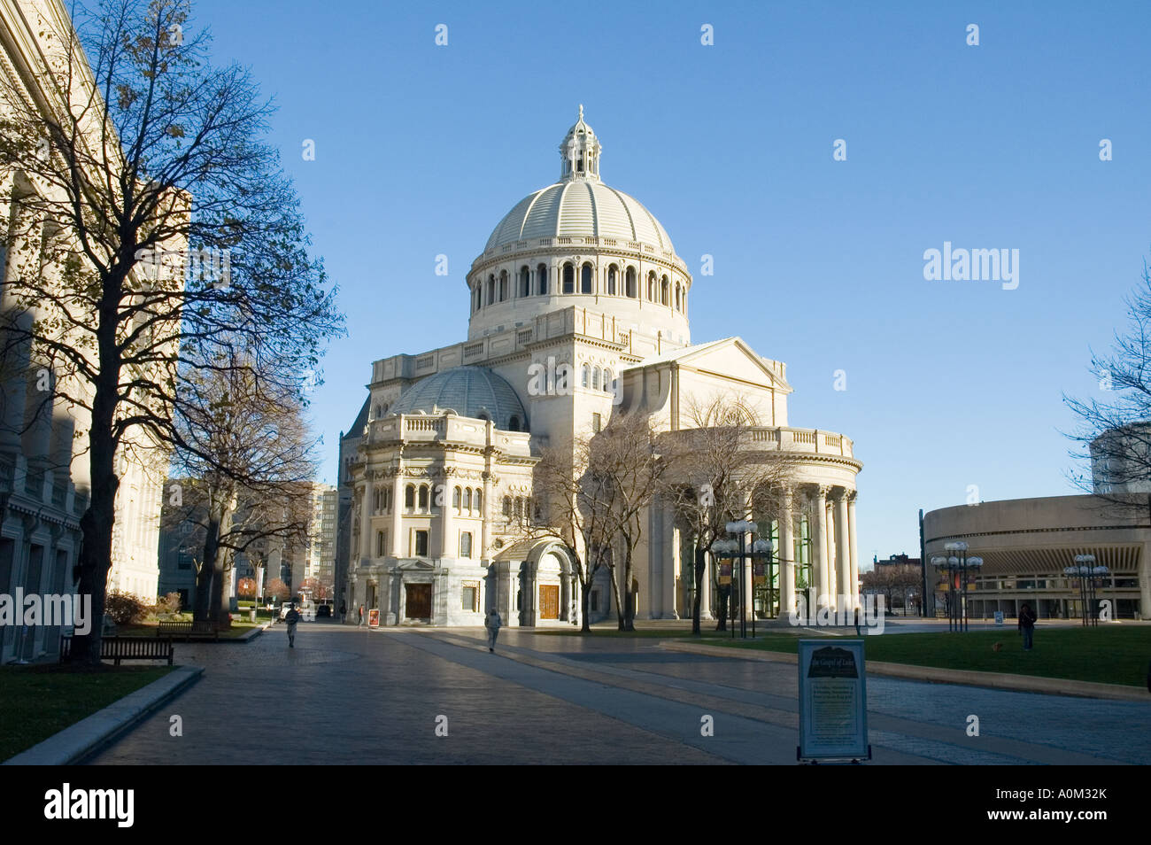 Christian Science Headquarters on Massachusetts Avenue in Boston Stock