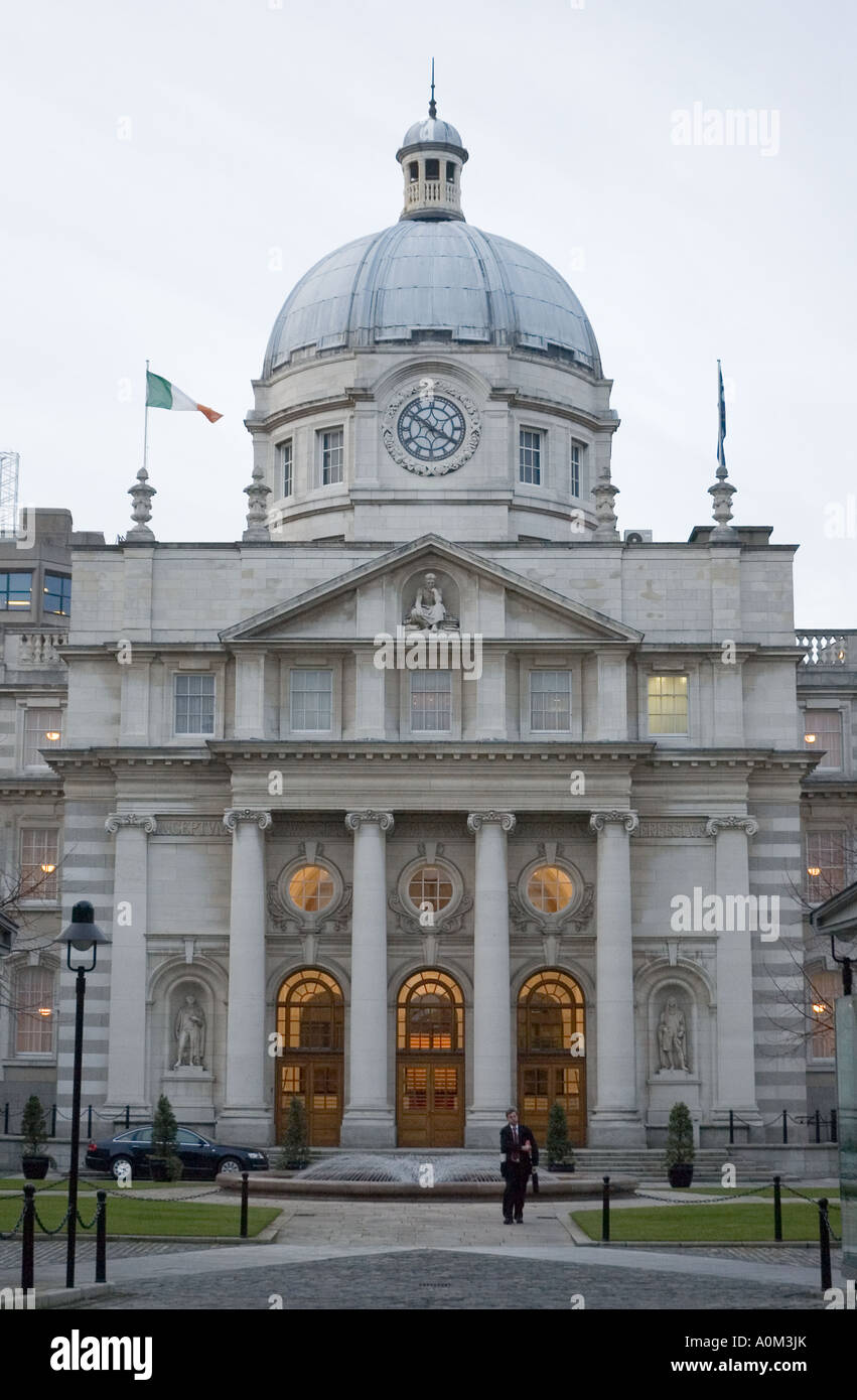 The Office of the Taoiseach government building in Dublin Ireland Stock