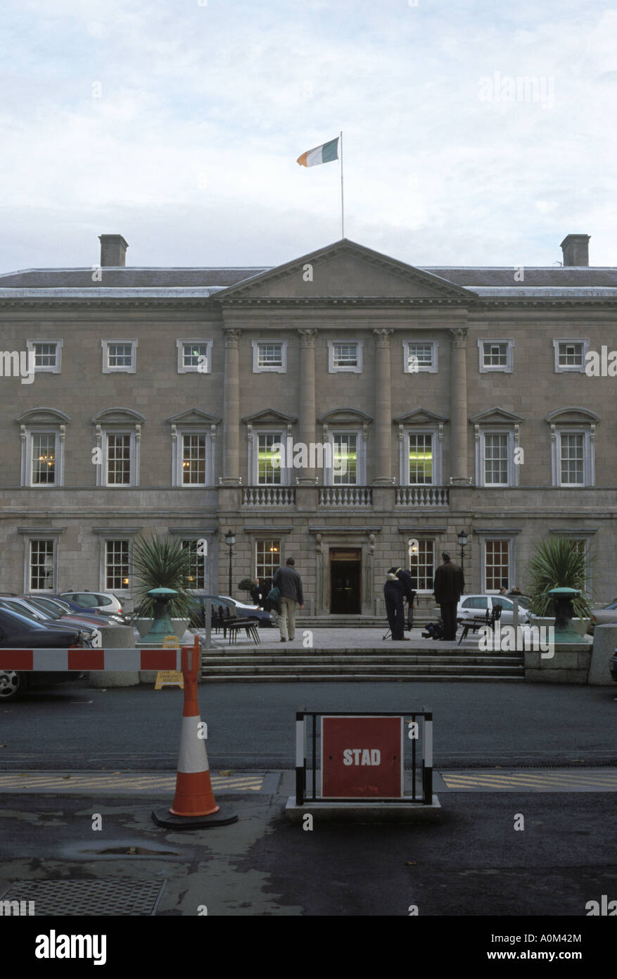 Leinster House in Dublin Ireland, the home of the Dáil Parliament Stock Photo