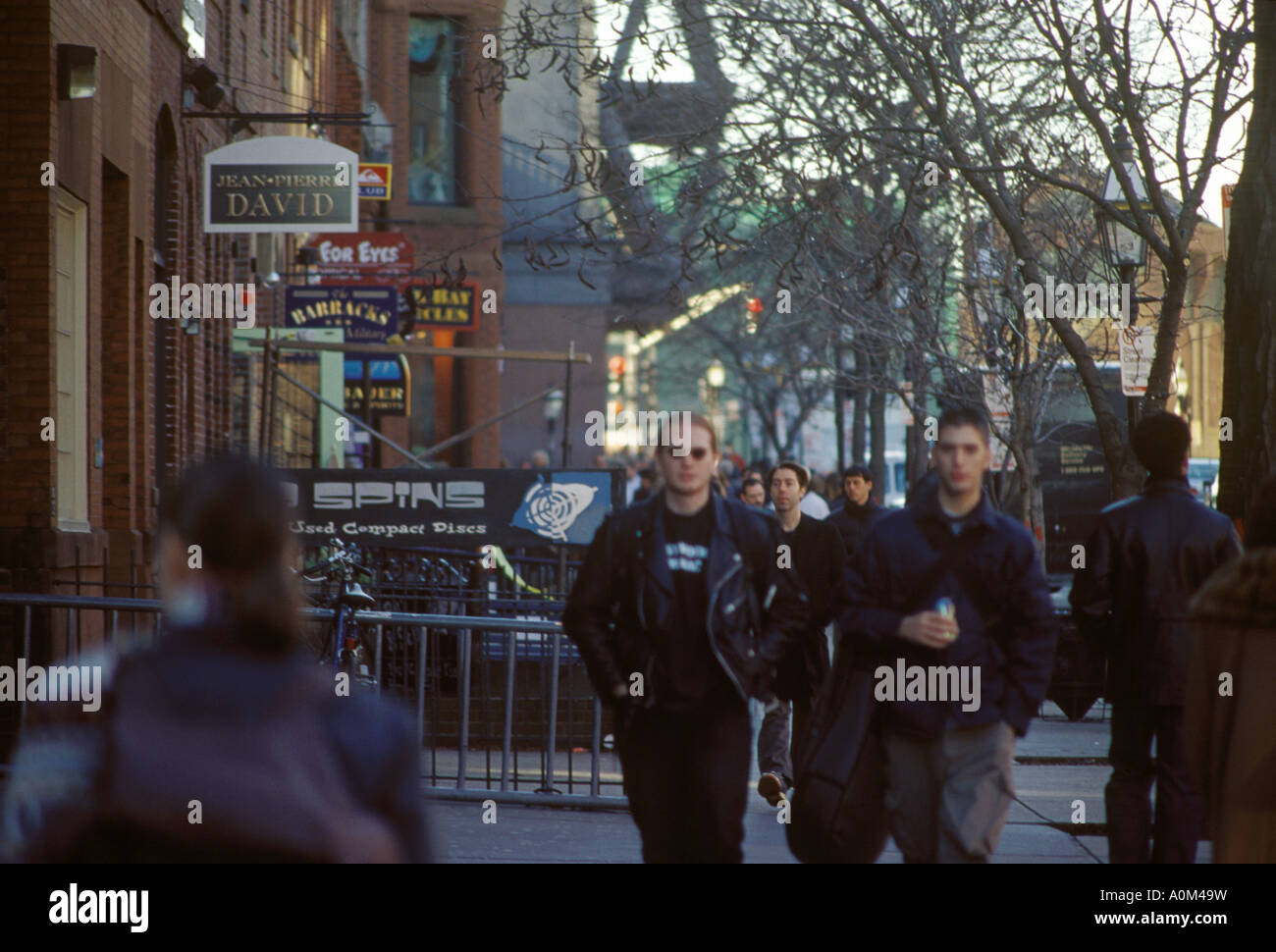 newbury street in boston massachusetts Stock Photo Alamy