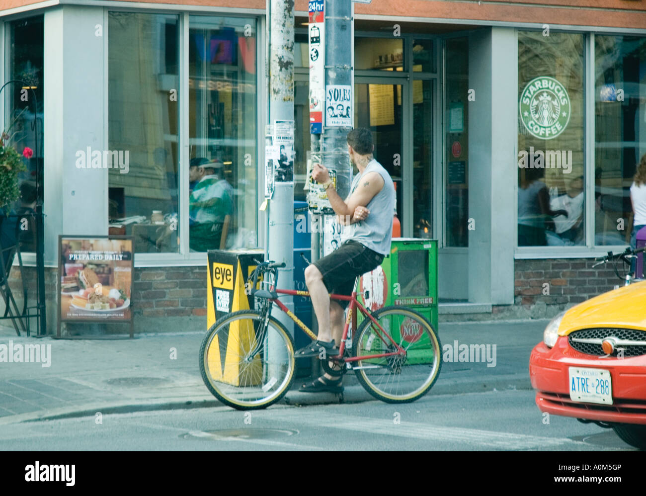 Warm Summer evening scene in Toronto Canada Stock Photo Alamy
