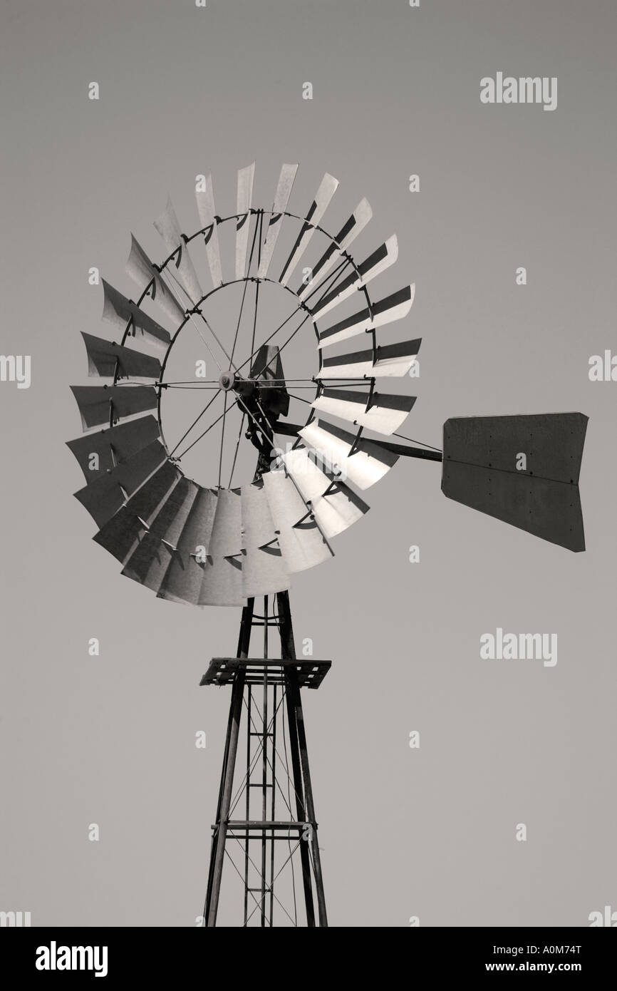Wind Pump Tower Stock Photo Alamy