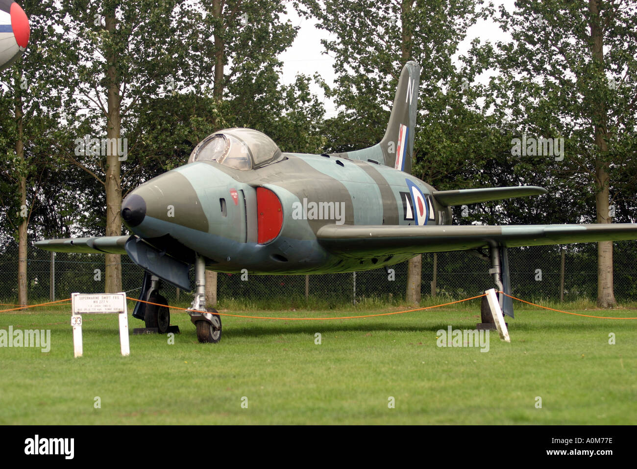 Newark Air Museum sUPERMARINE sWIFT Stock Photo