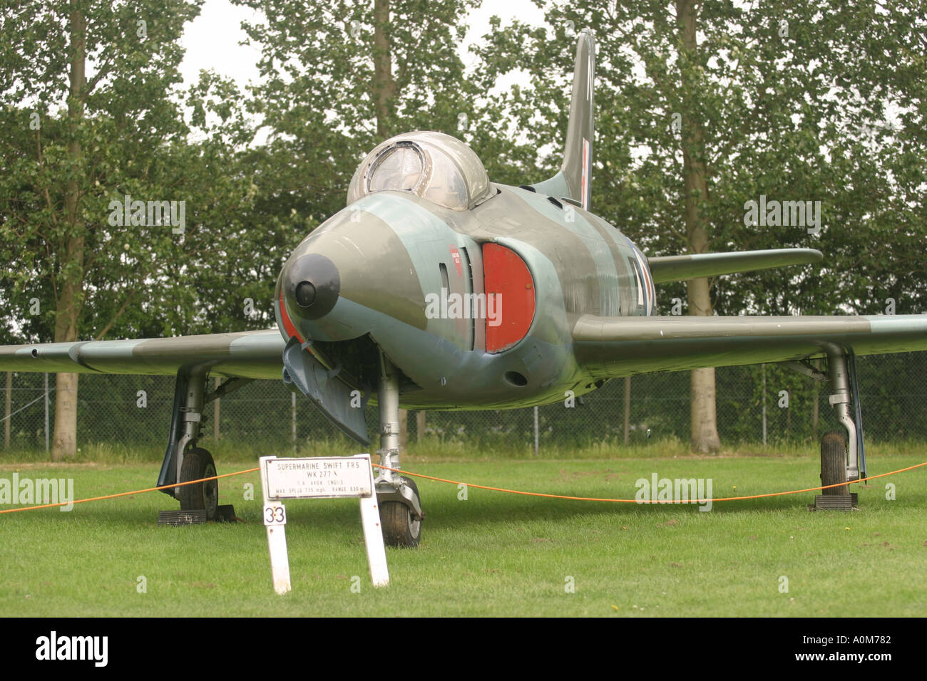 Newark Air Museum sUPERMARINE sWIFT Stock Photo