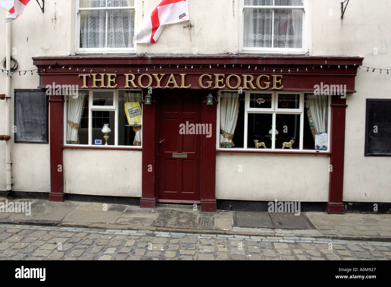 The Royal George Pub Staithes North Yorkshire England Stock Photo