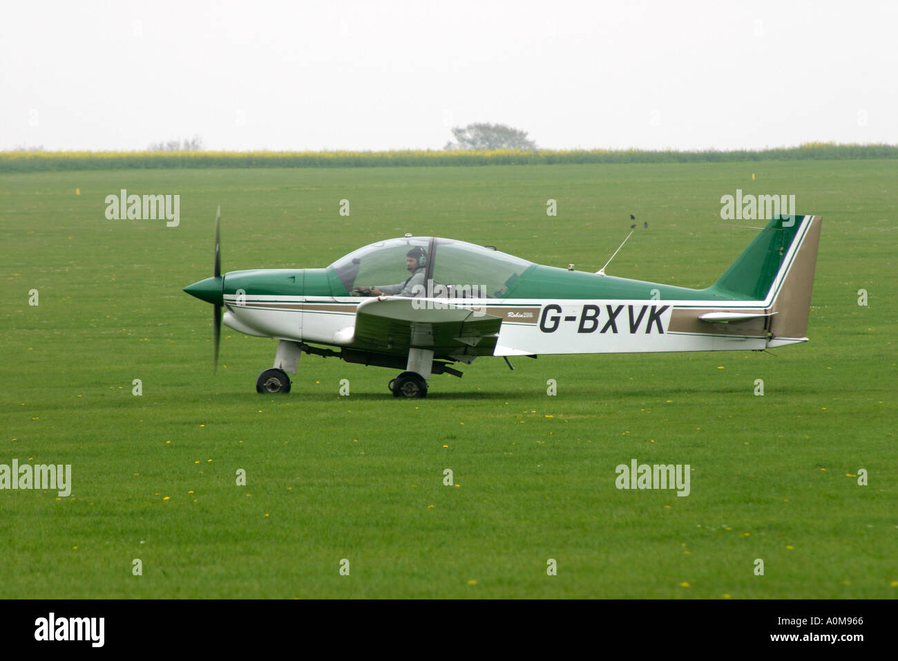 Single Engined Training Aeroplane Stock Photo