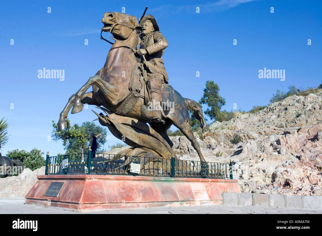 Statue of Francisco Pancho Villa Stock Photo