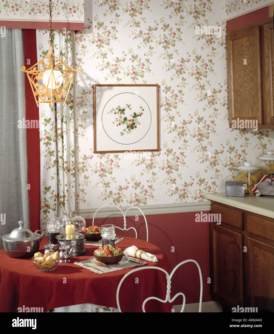 room interior wallpaper kitchen dining room sitting small kitchen table ...
