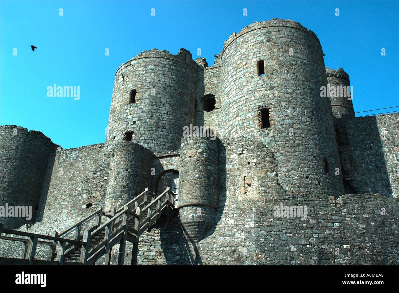 Harlech Castle in Gwynedd in Wales Stock Photo