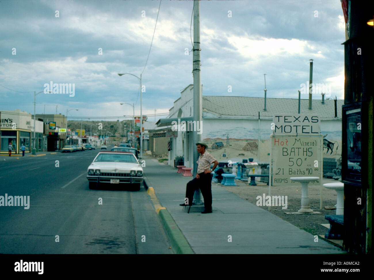 The Texas Motel in Truth or Consequences New Mexico USA in 1977 Stock Photo Alamy