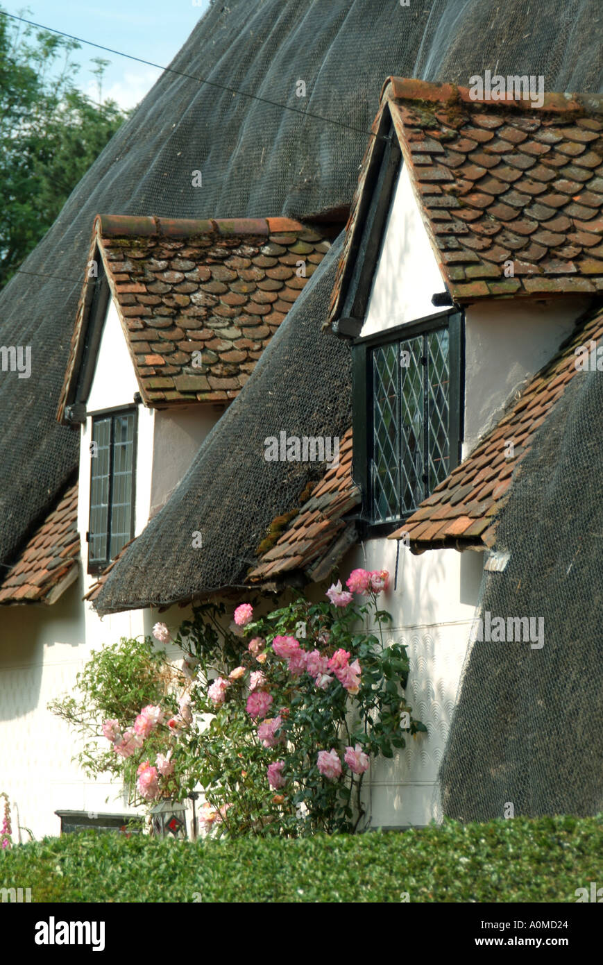 Much Hadham Village Close Up Details Of Tiled Dormer Windows Set