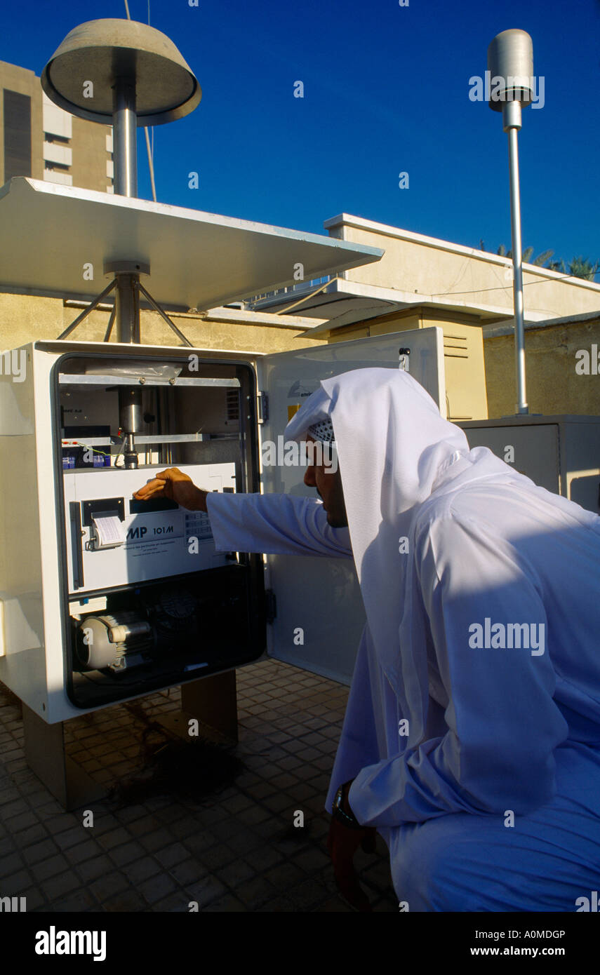 Dubai UAE Environmental Protection Air Monitoring Stock Photo Alamy