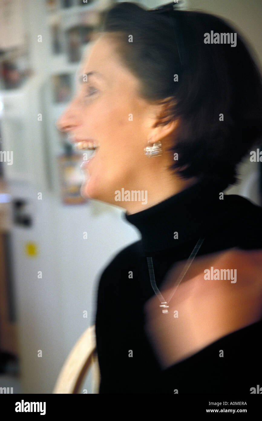 movement motion blur smile laugh smiling laughing laughter woman female