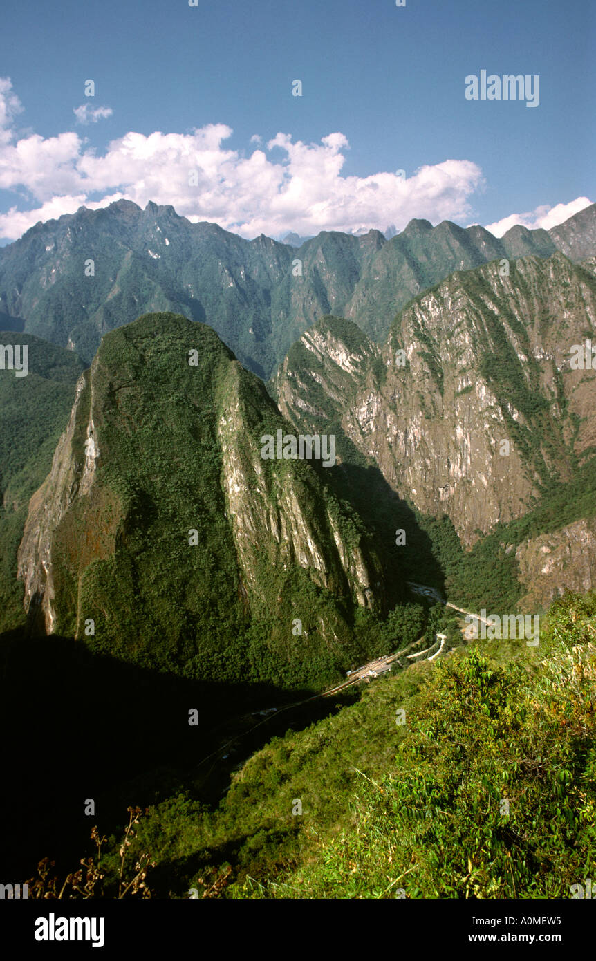 Peru Machu Picchu Urubamba valley Stock Photo