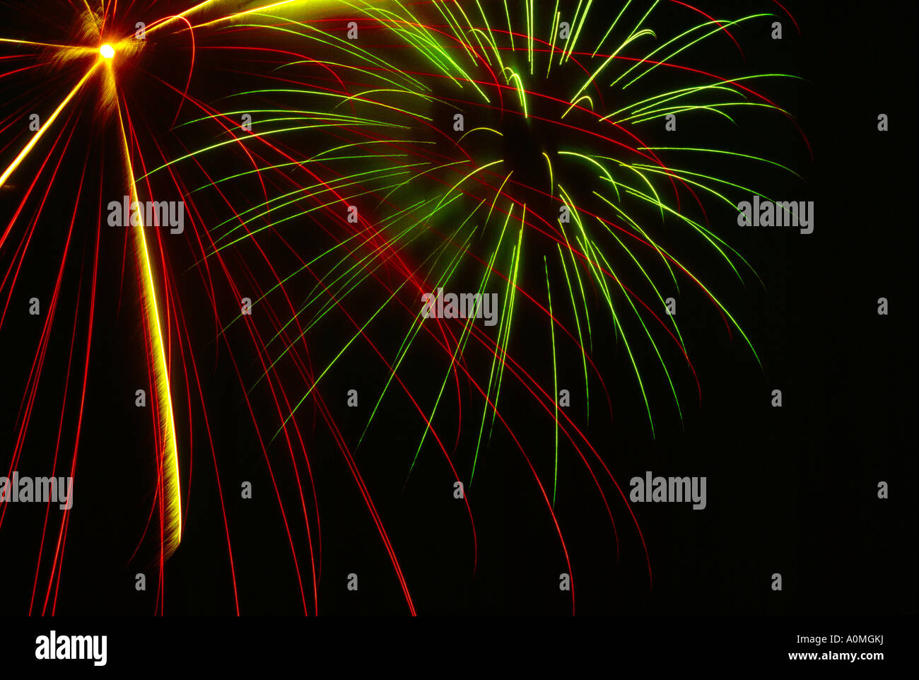 Firework Display England Stock Photo