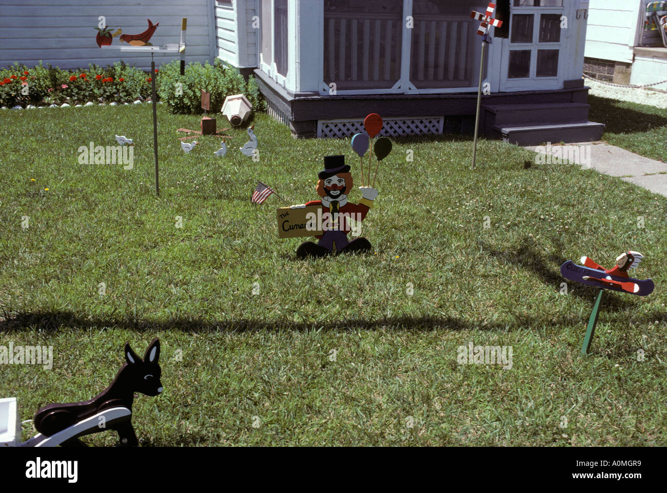 front yard lawn display ornaments kitsch kitch folk craft america