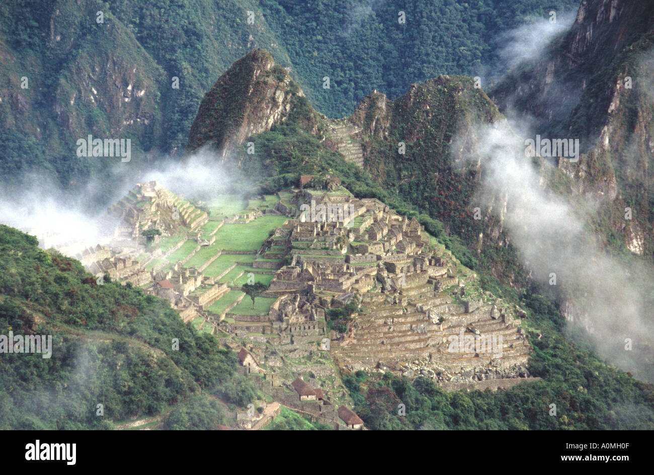 The ancient Lost City of the Incas Machu Picchu in Peru Stock Photo - Alamy