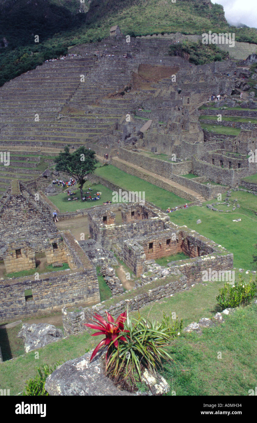 The Lost City of the Incas Machu Picchu in Peru Stock Photo - Alamy