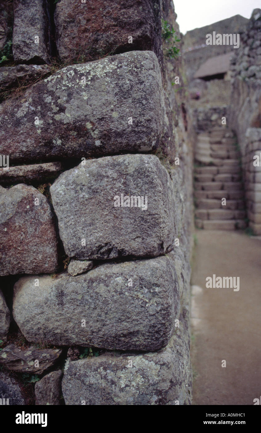 Machu picchu stone wall hi-res stock photography and images - Alamy