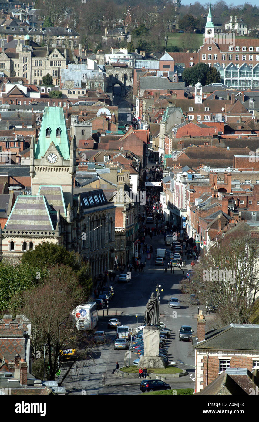 City centre of Winchester Hampshire southern England UK Stock Photo Alamy
