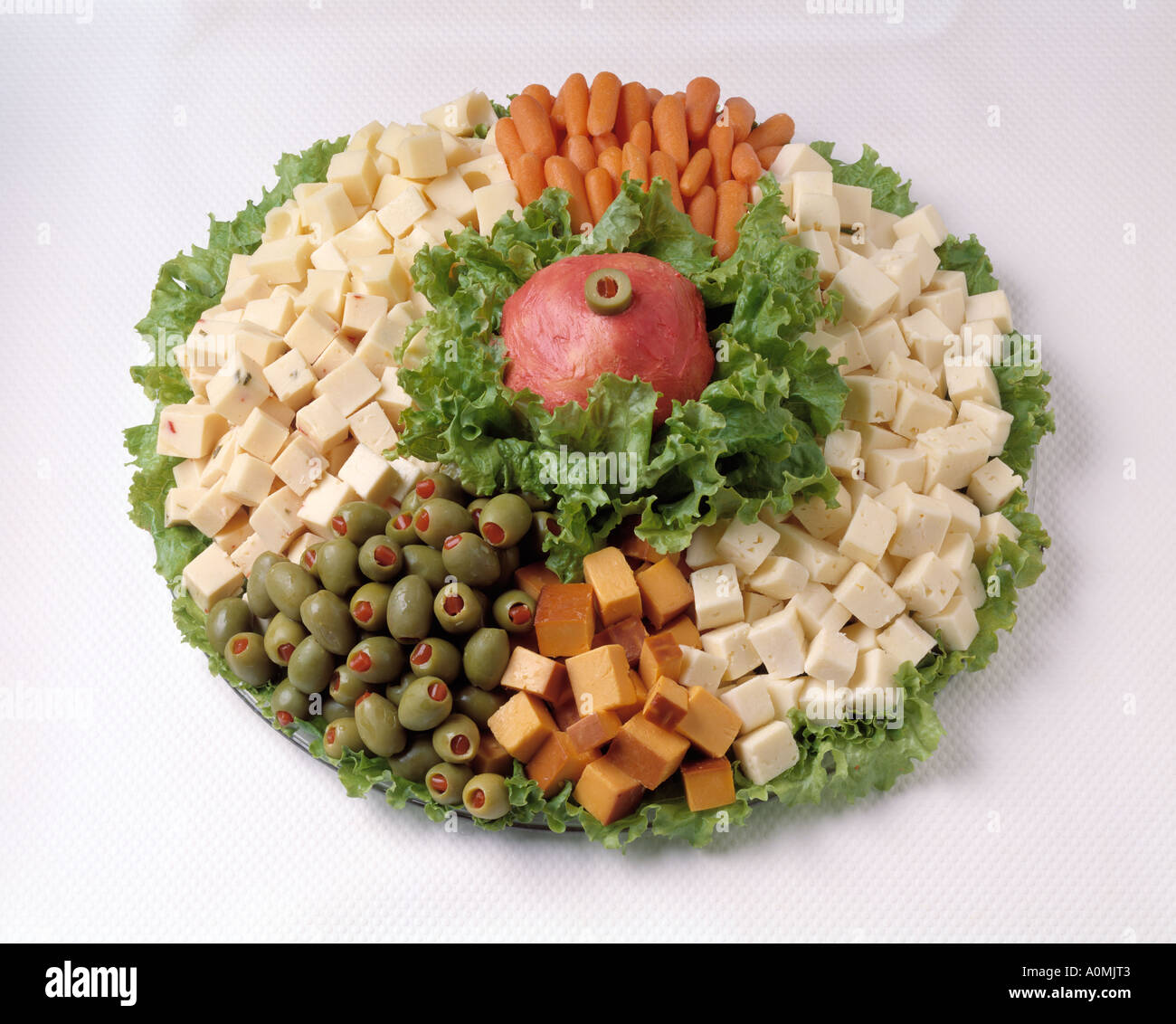 assorted assortment appetizer platter swiss cheese cheddar carrot green