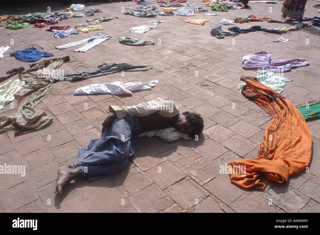 dead man after Tsunami earthquake Nagapattinum Velankanni Tamil Nadu India Stock Photo