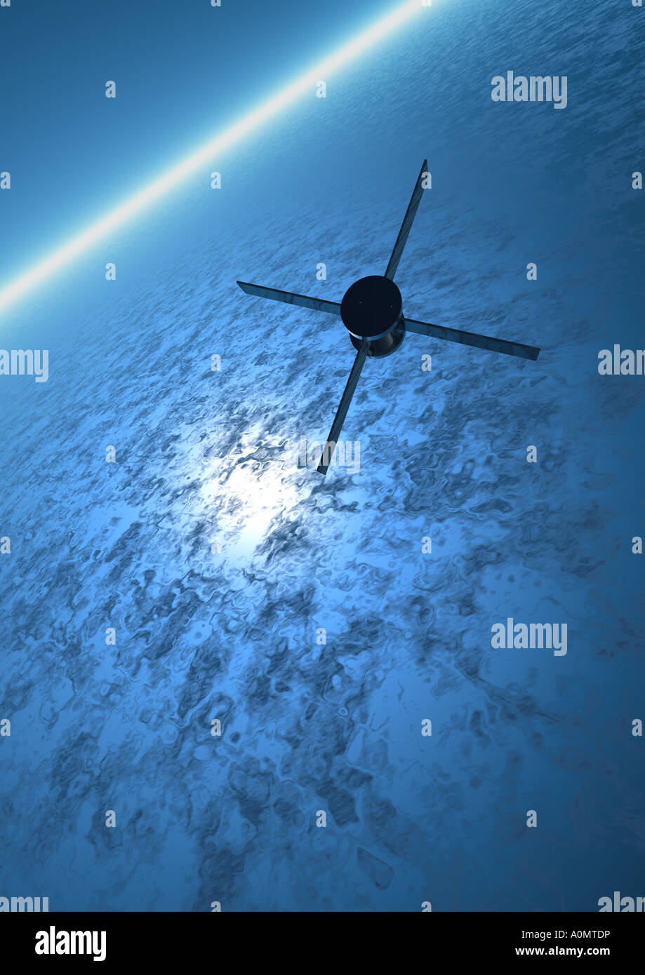 Satellite ein Satellit im All Stock Photo