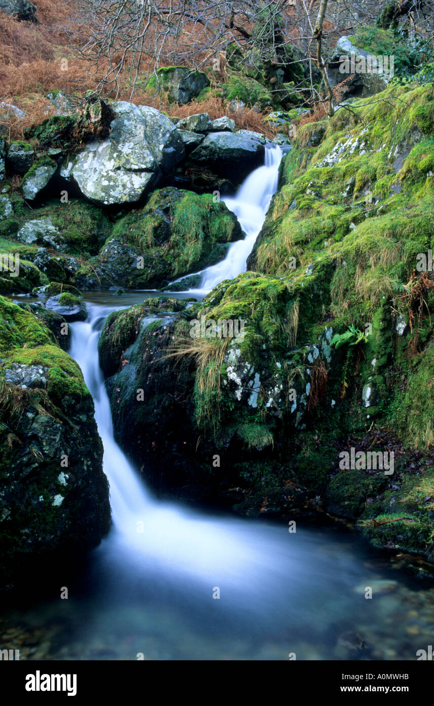 A Lake District Waterfall, England, UK Stock Photo