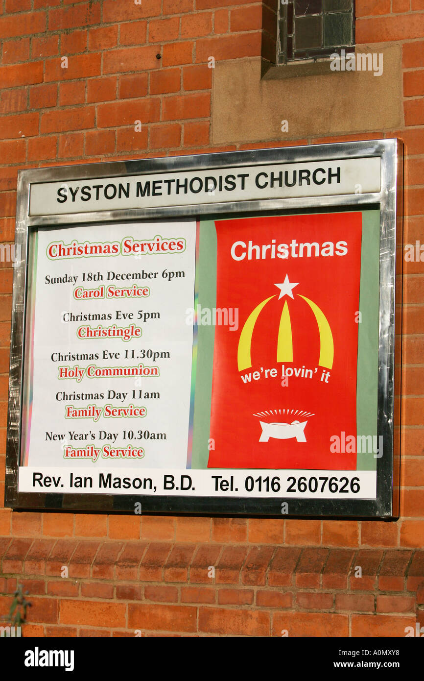 Syston Methodist church, Leicestershire Stock Photo