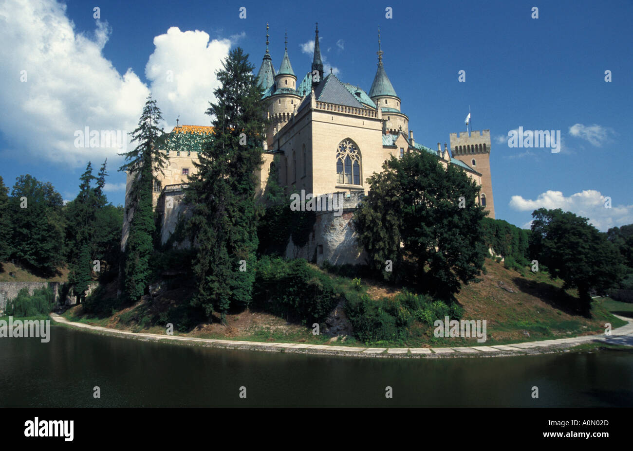 castle Bojnice, 'fairy castle' Stock Photo