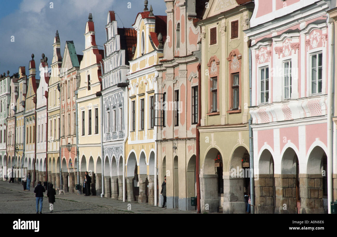 Telc, World Heritage Site Stock Photo