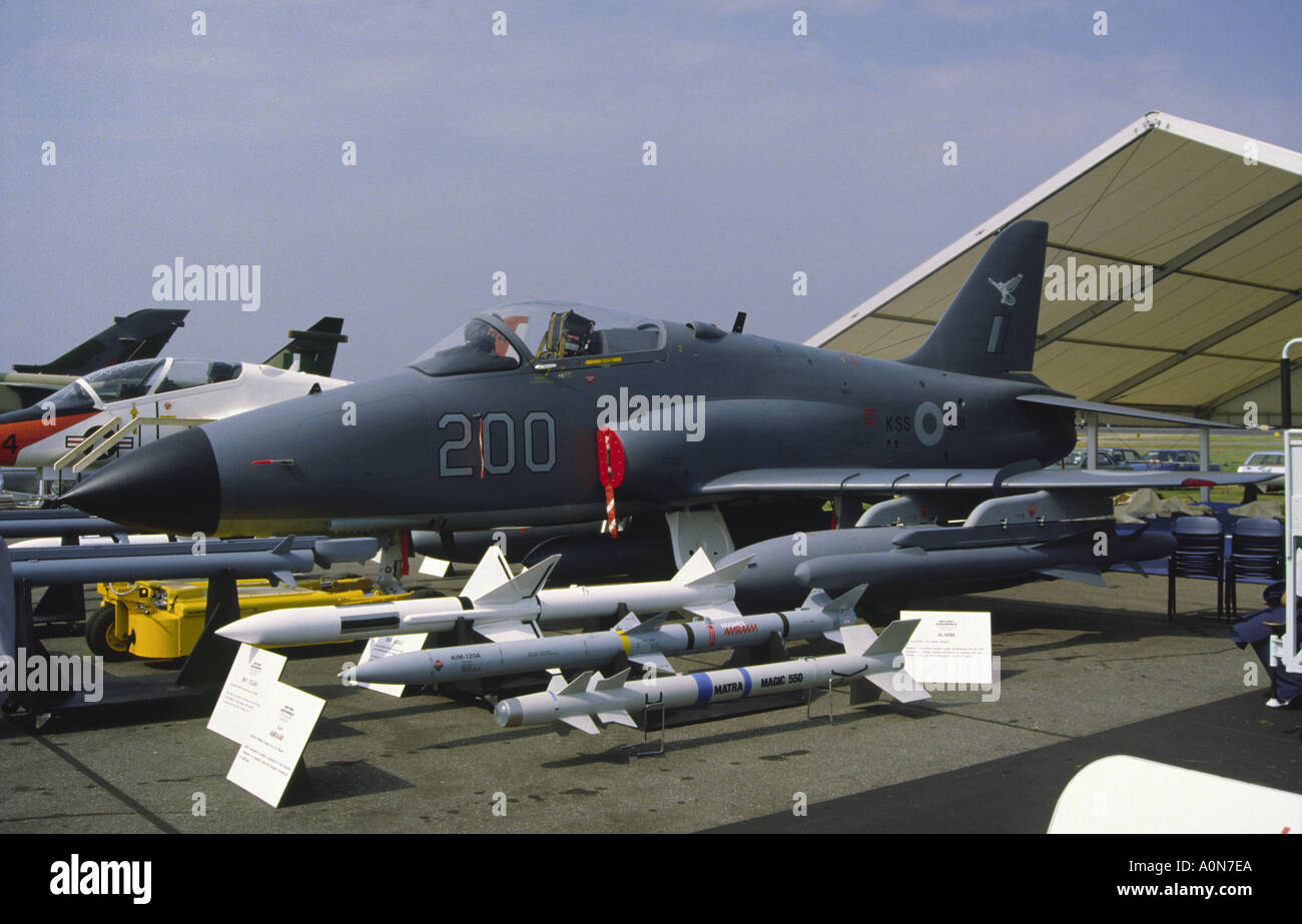 British Aerospace Hawk 200 Ground Attack Jet Farnborough Airshow Stock Photo