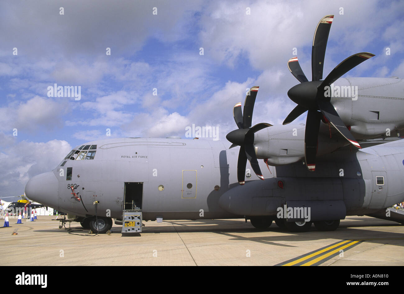 Lockheed C-130 Hercules C5 aircraft in RAF colours Stock Photo