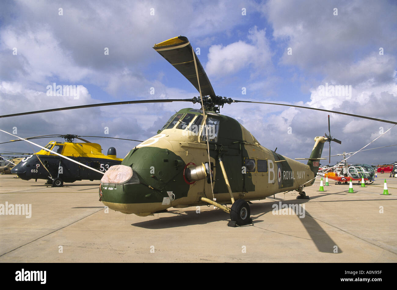 Westland Wessex HU5 Helicopter RAF Fairford RIAT Airshow Stock Photo