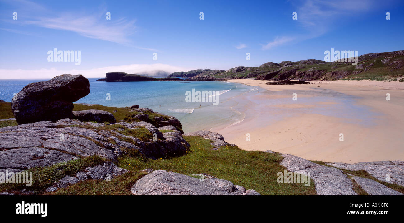 Oldshoremore beach, near Kinlochbervie, Sutherland, Highland, Scotland, UK Stock Photo