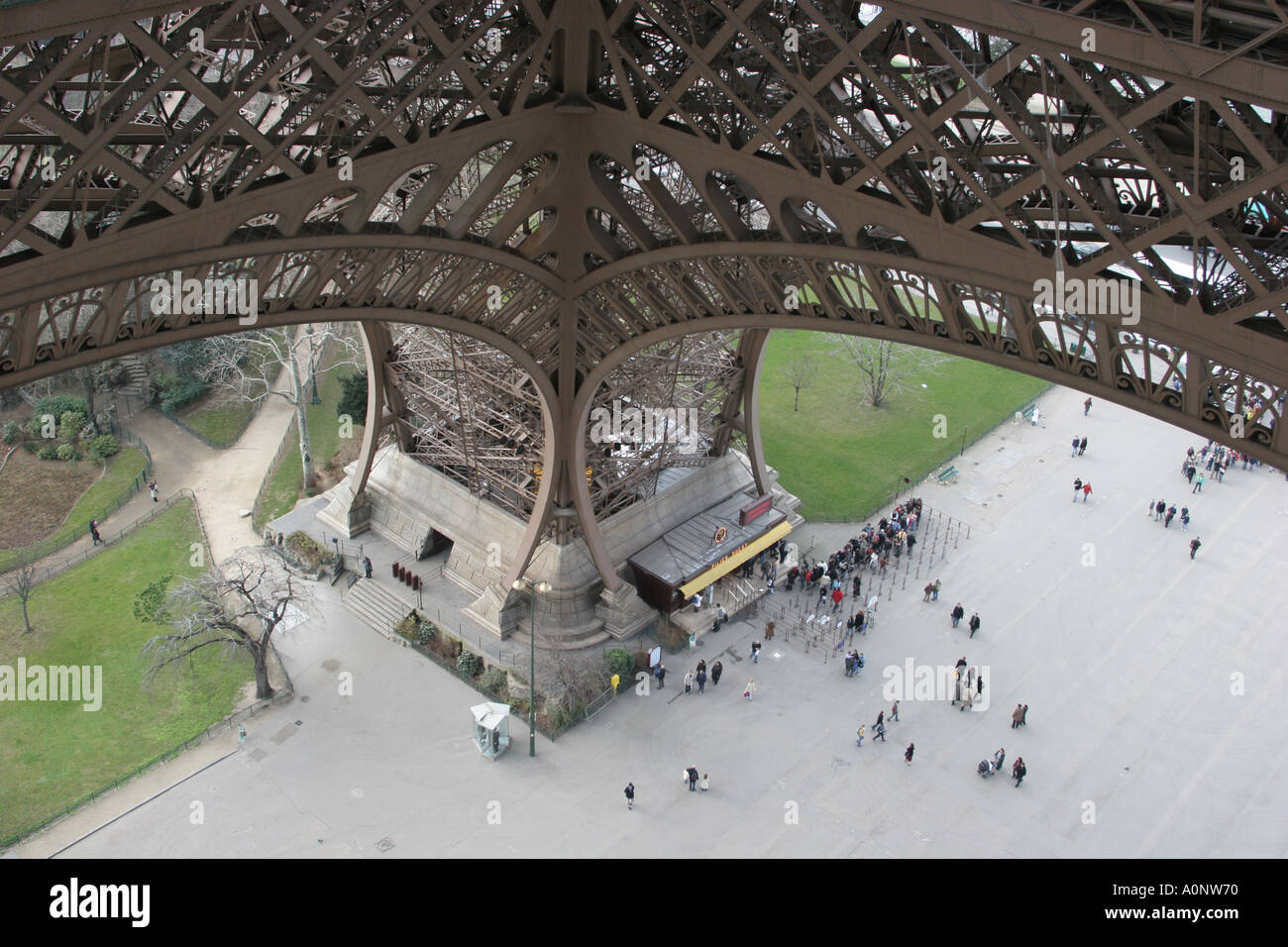 West foot of Eiffel Tower Paris France Stock Photo Alamy