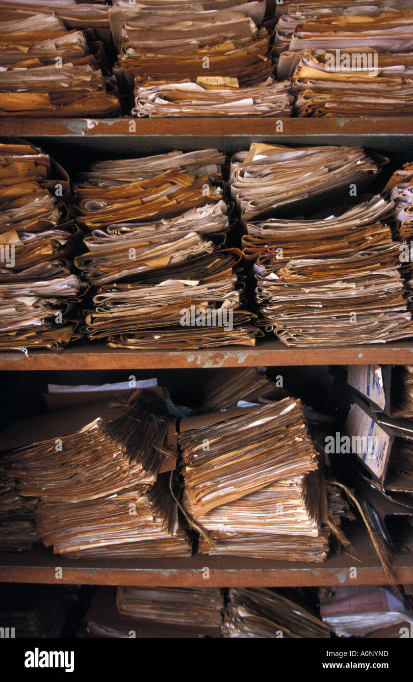 Bukoba part of the administration of a coffee society Stock Photo