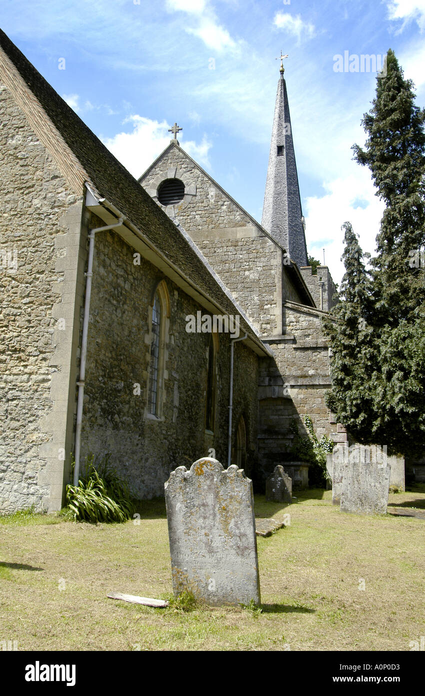 Church Of St Mary The Virgin West Malling Kent With Its Norman
