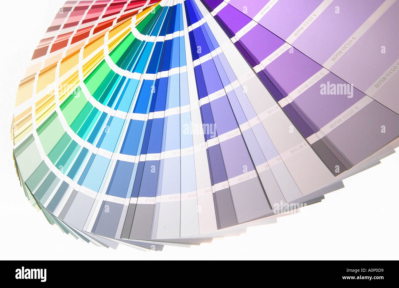 Paint colour swatches Stock Photo Alamy