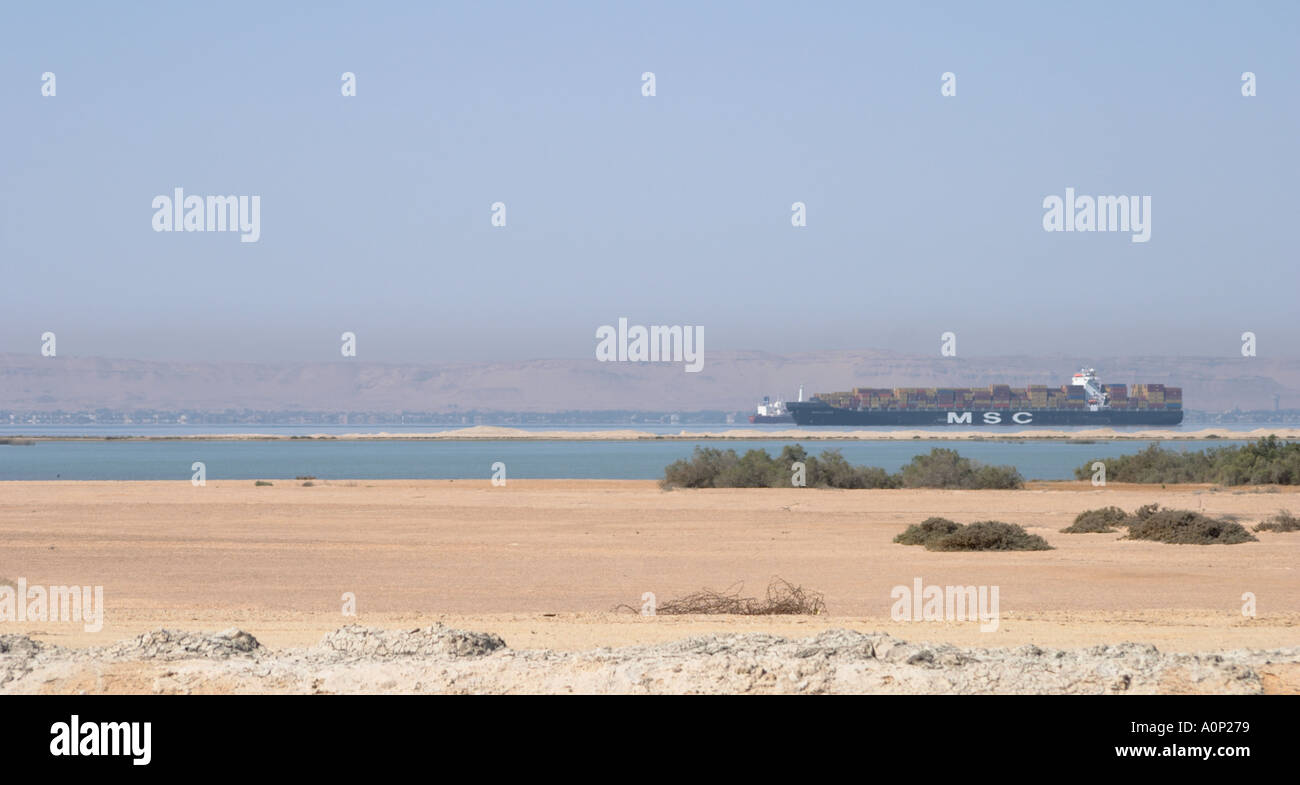 Egypt s Bitter Lakes The Bitter lakes connect the Red Sea to the Suez Canal The Bitter Lakes are the Biblical location Mara Stock Photo