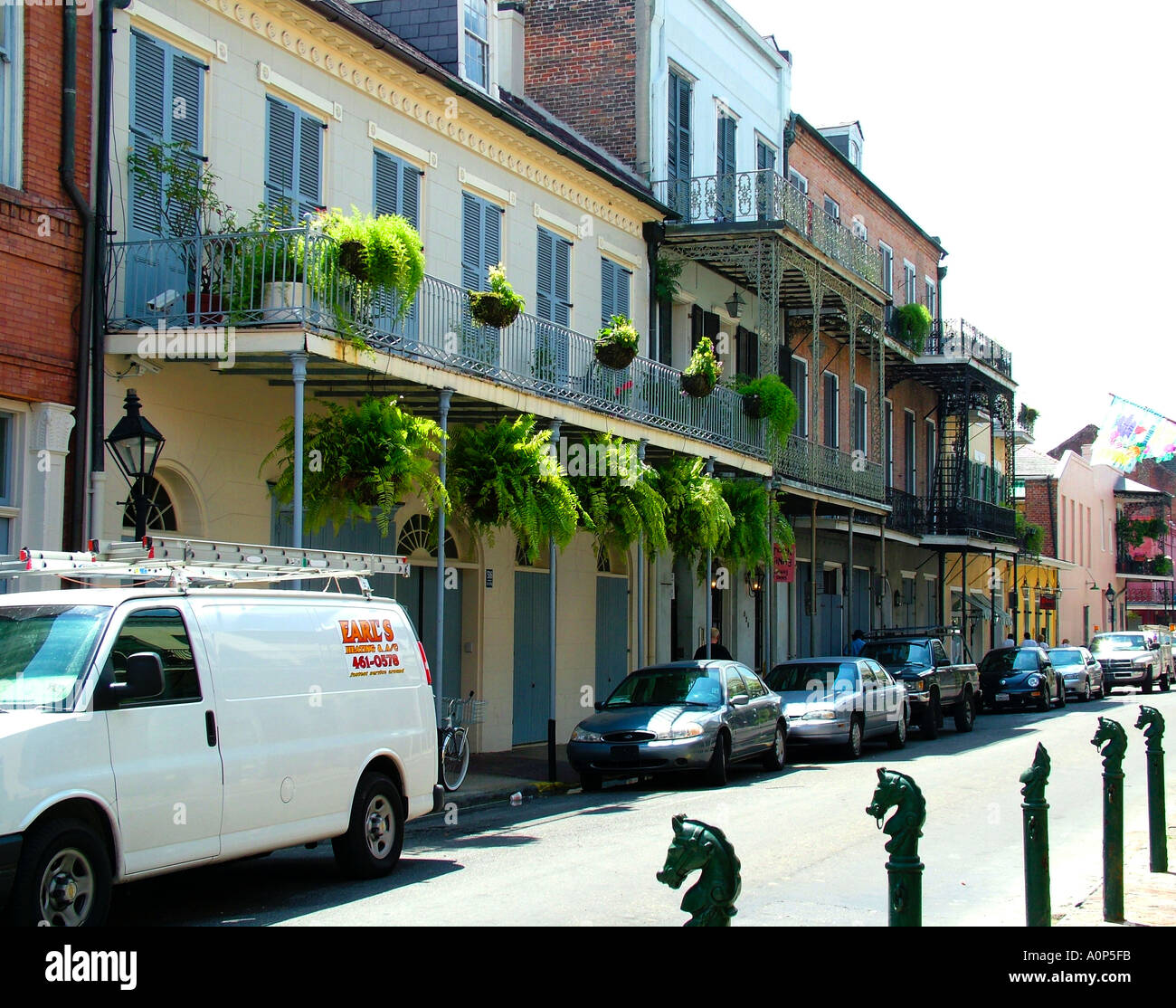 Street scene in the French Quarter in New Orleans Louisiana USA Stock ...