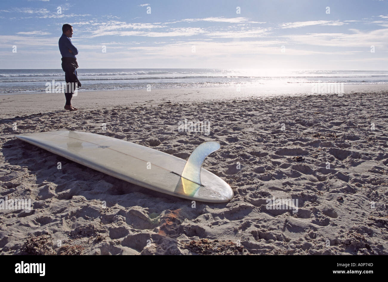 Surfer with surfboard. Esperance. Western Australia Stock Photo Alamy