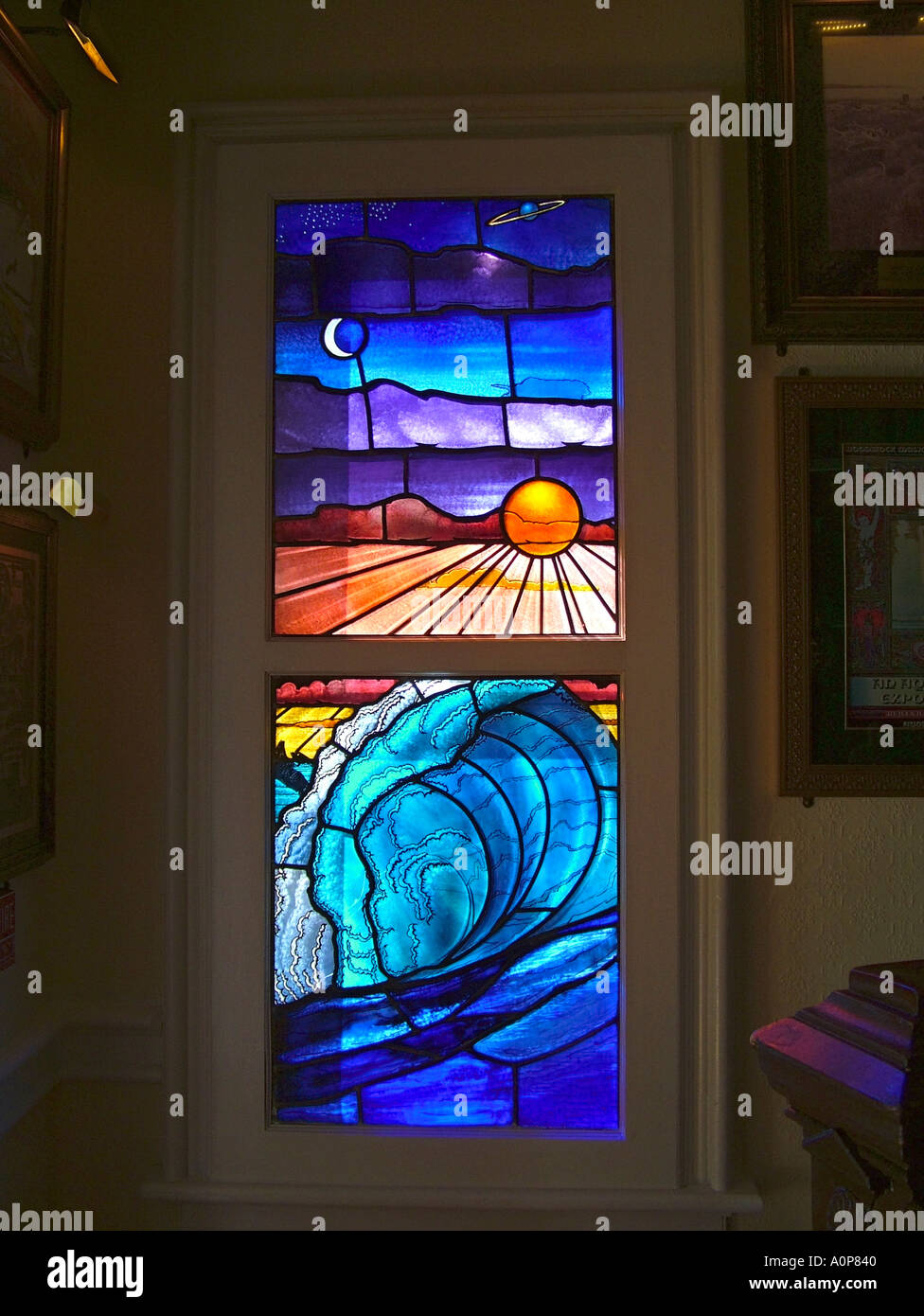 Glass entrance door Key West Florida Stock Photo Alamy